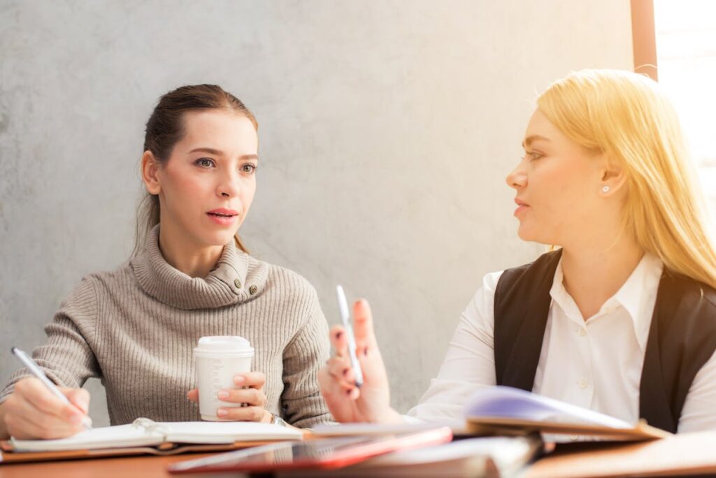 Toronto, Ontario Business owners discussing disability buyout terms. ontariobusinessprotection.com